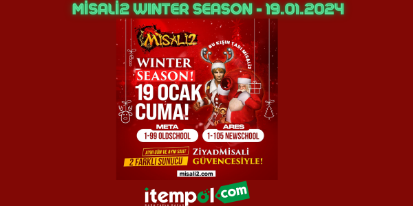 Misali2 Meta-Ares WINTER SEASON İki farklı oyun yapısı ile 19 Ocak'ta sizlerle olacağız.