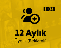 12 Aylık EXXEN Üyelik (Reklamlı)