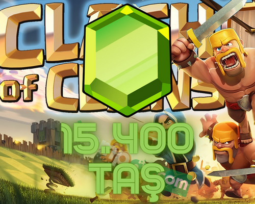 Clash Of Clans 15400 Elmas Yeşil Taş Satın Al