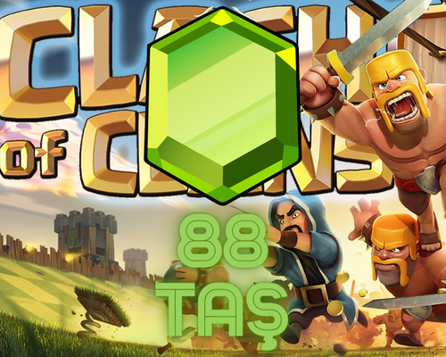 Clash Of Clans 88 Elmas Yeşil Taş Satın Al