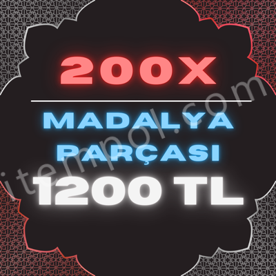 200 ADET MADALYA PARÇASI 1200TL AKTİFİM HEMEN TESLİM