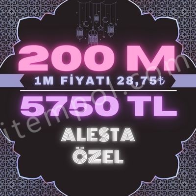 200 M SATILIR 5750 TL AKTİFİM GÜVENİLİR SATICI