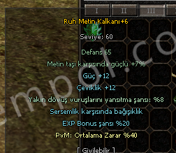 40 PVM +6 METİN KALKAN 2500 TL DİP