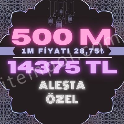 500 M SATILIR 14375 TL AKTİFİM GÜVENİLİR SATICI