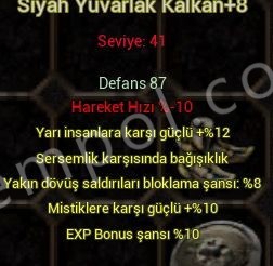 +8 Siyah Yuvarlak Kalkan ELİTALESTA