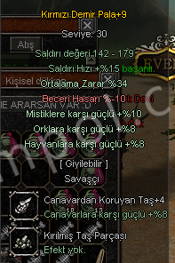 +9 KDP 34 ORT +4 TAŞLI