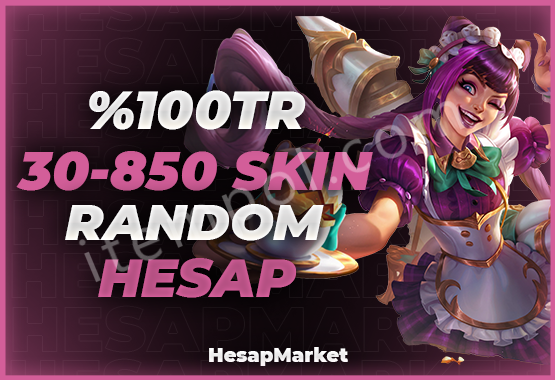 League Of Legends 100 TR 30-120 SKIN VİP RANDOM HESAP