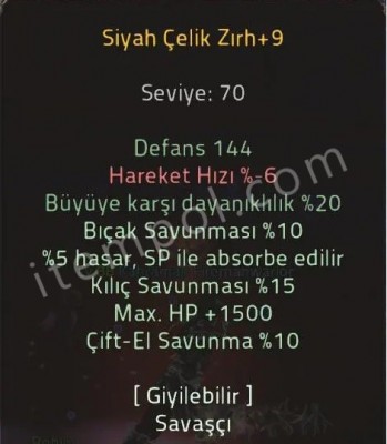 Royale2 +9 Siyah Çelik Pazarlık Var